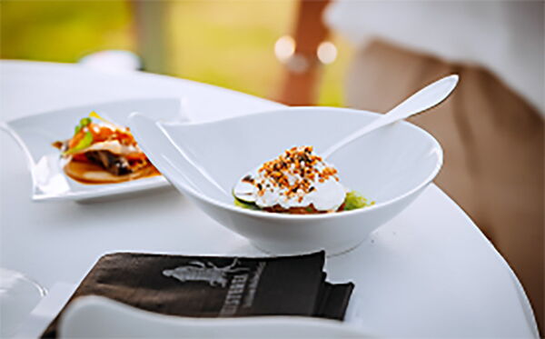 Gourmet Vorspeise im Sternerestaurant Stuttgart