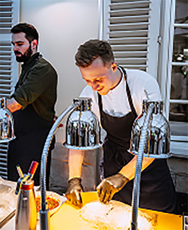 Spitzenkoch bei der Arbeit Stuttgart Gastronomie